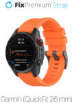 FixPremium - Silicon Curea pentru Garmin (QuickFit 26mm), portocale
