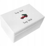 Creative Deco Karácsonyi doboz személyre szabott karácsonyi üdvözlő ajándék 30x20 (JANCDSD130BCUSTOMXMASAUTOTPTFBM-W)