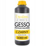 Creative Deco Fekete akril gesso festőalapozó, primer festékekhez, 1 literes palack