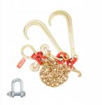 Vevor G80 Vonólánc J-horoggal, 60 cm, Mangánacél, Horganyzott, 7074 kg teherbírás (RTJGTLMGDX1JBVZ)