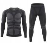  Thermoaktív Férfi Thermo Fehérnemű, Fekete, M (Bomevarica)