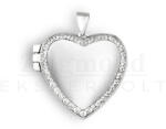  Ezüst gravírozható nyitható szív medál (AG23551) AG23551