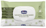 Chicco biológiailag lebomló törlőkendő illatmentes - 60 db (zöld)