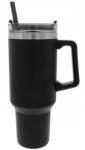  Termosz Szívószálas Bögre Livarno home Fogantyúval, 1, 2 L, Fekete