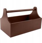 Creative Deco Hordozó doboz, fa, szerszámokhoz, virágokhoz, apróságokhoz, barna, fogantyúval (X001S4CWHJ)