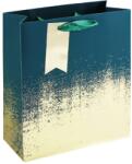 Eurowrap ajándéktasak (21, 5x25x10 cm) zöld, arany ombre (6) (36869-3C)