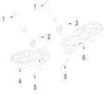 HENGJIAN front footrest pin shaft 15026000001 (1) (15026000001)