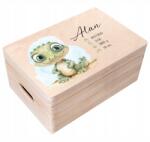 Creative Deco Emlékdoboz születés ajándék keresztelő metrikus uv nyomtatás 30x20x14cm (JANCDSD130CUSTOMBABYMEMWILDKROKODYLFBM)