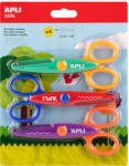 APLI 14- Olló Apli Kids cikk-cakk 13, 5 cm - 3 darabos