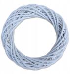 Ecodeco Import Fehér Fonott Koszorú Kör Gyűrű Alapozó Természetes Vastag Fonott 30 cm (WB-WIL30)