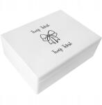 Creative Deco Karácsonyi doboz személyre szabott karácsonyi üdvözlő ajándék 40x30 (JANCDSD140BCUSTOMXMASBOWMINTPTFBM-W)