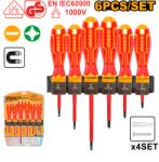 INGCO Trusa de surubelnite pentru electricieni, 6 piese