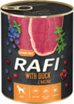 RAFI KUTYA PÁSTÉTOM KACSA VÖRÖS- ÉS KÉK ÁFONYÁVAL KONZERV 800G min rendelhető 6db - pet2000