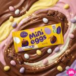 Cadbury Mini Egg Bar - Tejcsokoládé színes mini cukordrazsé tojásokkal 110 g