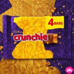 Cadbury Crunchie 4 Pack - Tejcsokoládé mézes karamellás belsővel 104g
