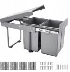 Vevor Dupla 20 literes kihúzható szemetes a konyhaszekrény alá, konyhai hulladéktároló (CFLJTDTHSST49HM)