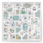 Nukido Salteluta de joaca interactiva 105 x 105 cm Nukido Town 738000 (EDI738000)