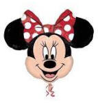 Balloons4party Balon folie cap Minnie rosu 24 cm