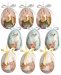 Clayre & Eef Set 9 oua decorative Paste plastic Ø 5x8 cm (66446)