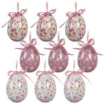 Clayre & Eef Set 9 oua decorative Paste model flori Ø 5x8 cm (66451)