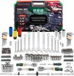 ROCKFORCE Гедоре 222 части, 1/4", 3/8", 1/2", RockForce RF-42222-5 (RF-42222-5)