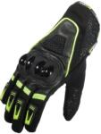 Sixgear Mănuși Moto din Piele & Textil SIXGEAR NEXT · Negru / Verde-Fluo
