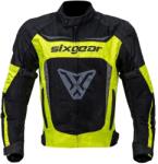 Sixgear Geacă Moto de Vară din Textil SIXGEAR COOLER · Negru / Galben-Fluo