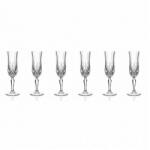 RCR Cristal Set 6 Pahare Cu Picior Pentru Sampanie RCR Cristal Opera Sticla Transparent (25609020006) Pahar