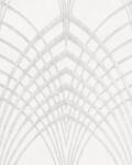 FüggönyFutár Webáruház Vlies tapéta, Marburg Modernista/Urban Spaces 32277 Art Deco hegyes ívek szürkésfehér ezüst fénylő mintafelület