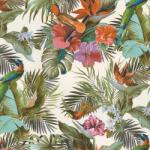 FüggönyFutár Webáruház Zöld színű növényi mintás vlies-vinyl tapéta, Eldorado 15502