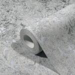 FüggönyFutár Webáruház Szürke és ezüst színű neobarokk mintás vlies tapéta, Marburg, City Glow, 34294