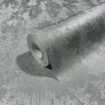 FüggönyFutár Webáruház Szürke beton hatású koptatott fényes mosható vlies tapéta, Marburg, City Glow, 34275