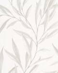 FüggönyFutár Webáruház Vlies tapéta, Marburg Modernista/Urban Spaces 32202 Natur levélmotívum krém alapon bézs, szürkésbézs fénylő mintafelülettel