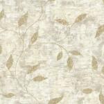 FüggönyFutár Webáruház Bézs-arany levélmintás Vlies-vinyl tapéta, Maison Luxe 17743