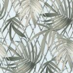 FüggönyFutár Webáruház Kék színű levélmintás vlies-vinyl tapéta, Eldorado 15506