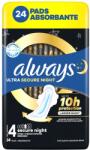 Always Ultra Secure Night absorbante 24 buc - lavonio