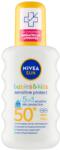 Nivea Spray de protectie solara pentru copii SPF 50+ Sensitive Protect, 200ml, Nivea