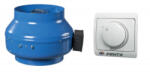 Vents 160 VKM Centrifugális csőventilátor RS-1-400 N Fordulatszám szabályzóval - mepokerkft