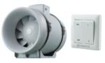 Vents TT Pro 125 ipari csőventilátor P2-10 2 fokozatú kapcsolóval - mepokerkft