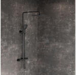 RAVAK 10° Free Termosztátos zuhanyoszlop TD F 091.20BLM, matt fekete