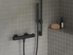 RAVAK Puri termoszátos fali zuhanycsaptelep 150 mm PU 033.20BLM, matt fekete