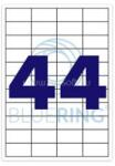 BLUERING Etikett címke, 48, 5x25, 4mm, 100 lap, 44 címke/lap (BLUERING_BRET133) (BLUERING_BRET133)