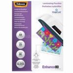 Fellowes Lamináló fólia, A4, 80 micron, fényes, 25 db/doboz, FellowesR (FELLOWES_5396205) (FELLOWES_5396205)