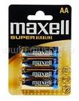 Maxell Elem AA ceruza LR6 1, 5V super tartós alkaline 4 db/csomag, Maxell (MAXELL_31532) (MAXELL_31532)