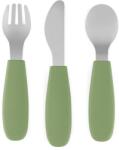 Petite&Mars Take&Match Stainless Steel Cutlery Set étkészlet gyermekeknek Sweet Pea 12m+ 3 db