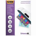 Fellowes Lamináló fólia, A4, 80 mikron, matt, 100 db/doboz, FellowesR (FELLOWES_5452103) (FELLOWES_5452103)
