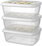 Titiz IRIS ARIA tároló doboz szett 3 darabos, 3x850ml AP-9257 (AP-9257)