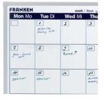 Franken Havi tervezőtábla, mágneses, 90x60cm, ValueLine VO-7 Franken (FRANKEN_30782) (FRANKEN_30782)