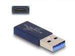 Delock USB 10 Gbps adapter A-típusú USB apa - USB Type-C aktív anya kék (DL60049) (DL60049)