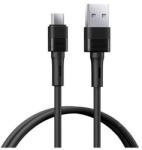 REMAX leya adatkábel, usb - microusb, 2.4a, gyorstöltő, 100cm, fekete (RC-C093 M-B)